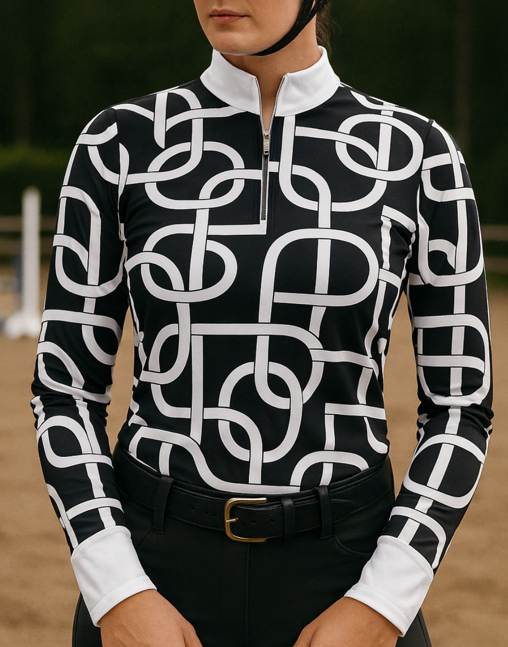 Ladies Riding Sun Shirt | Breathable UV Protection Equestrian Shirt