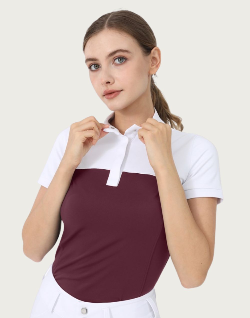 DEE Colour Block Competition Shirt - Wine Red