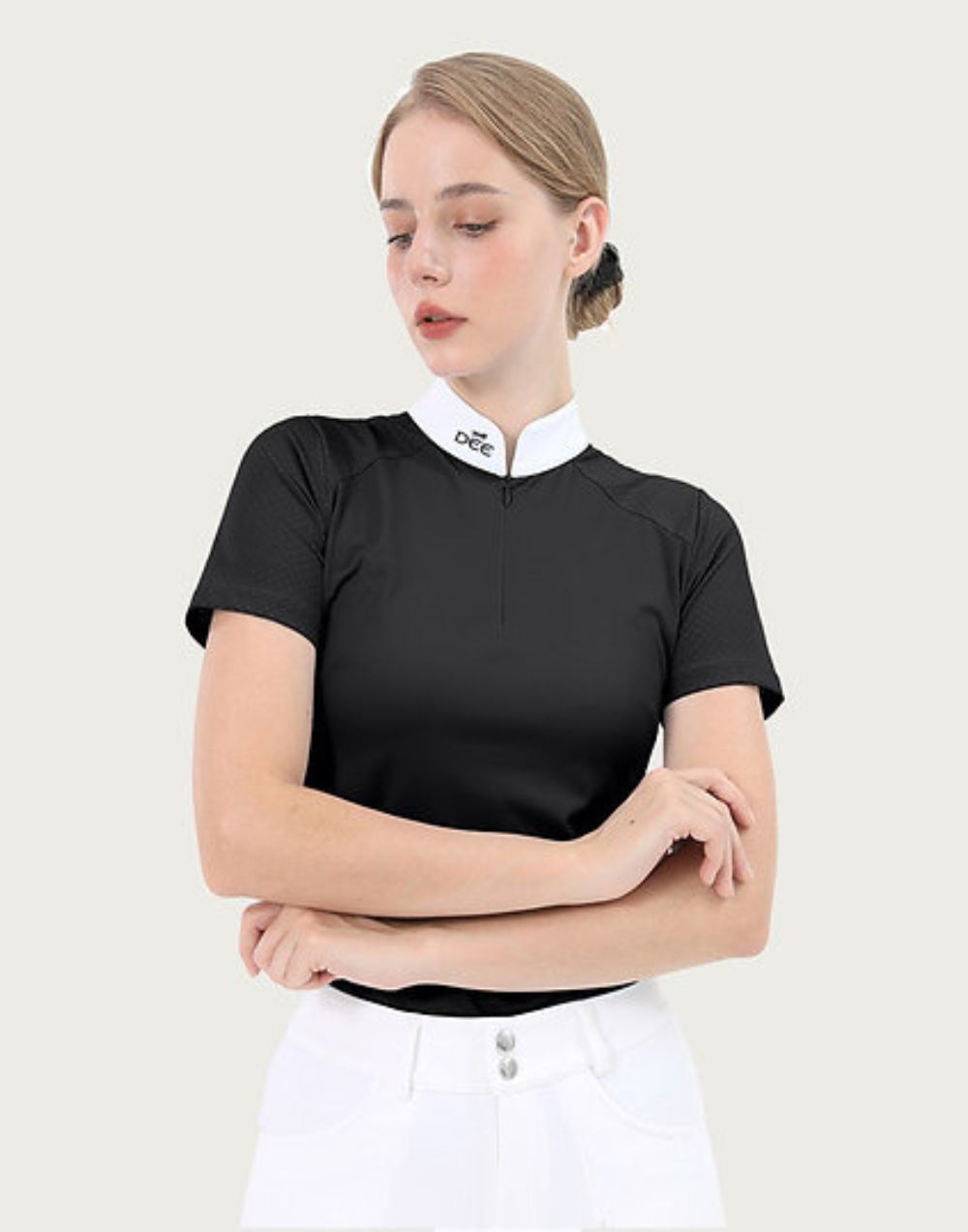 DEE Equestrian Show Shirt_Black