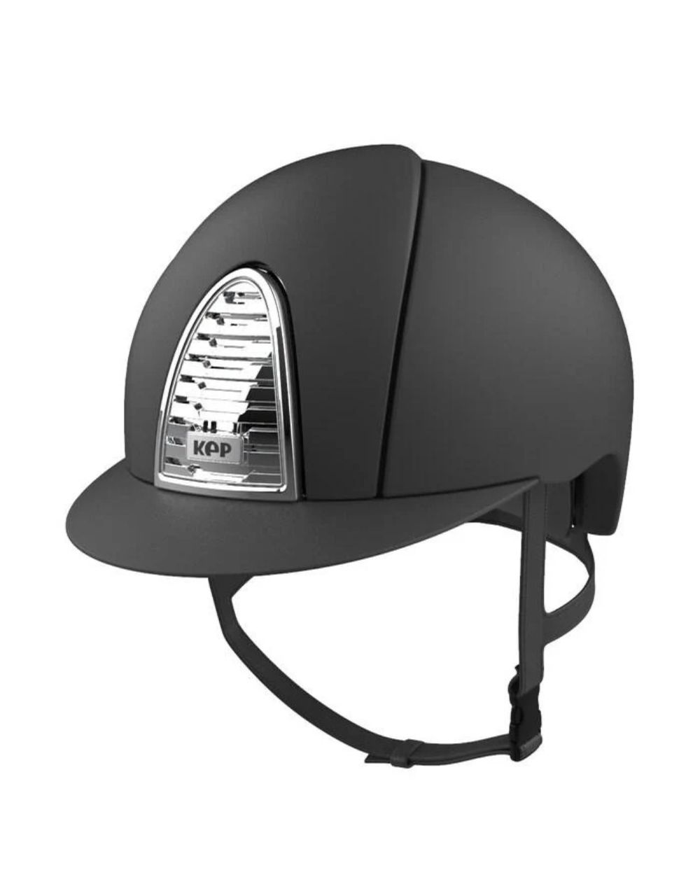 KEP Cromo 2 Textile Grey Chrome Grid equestrian riding helmet with adjustable fit and ventilation