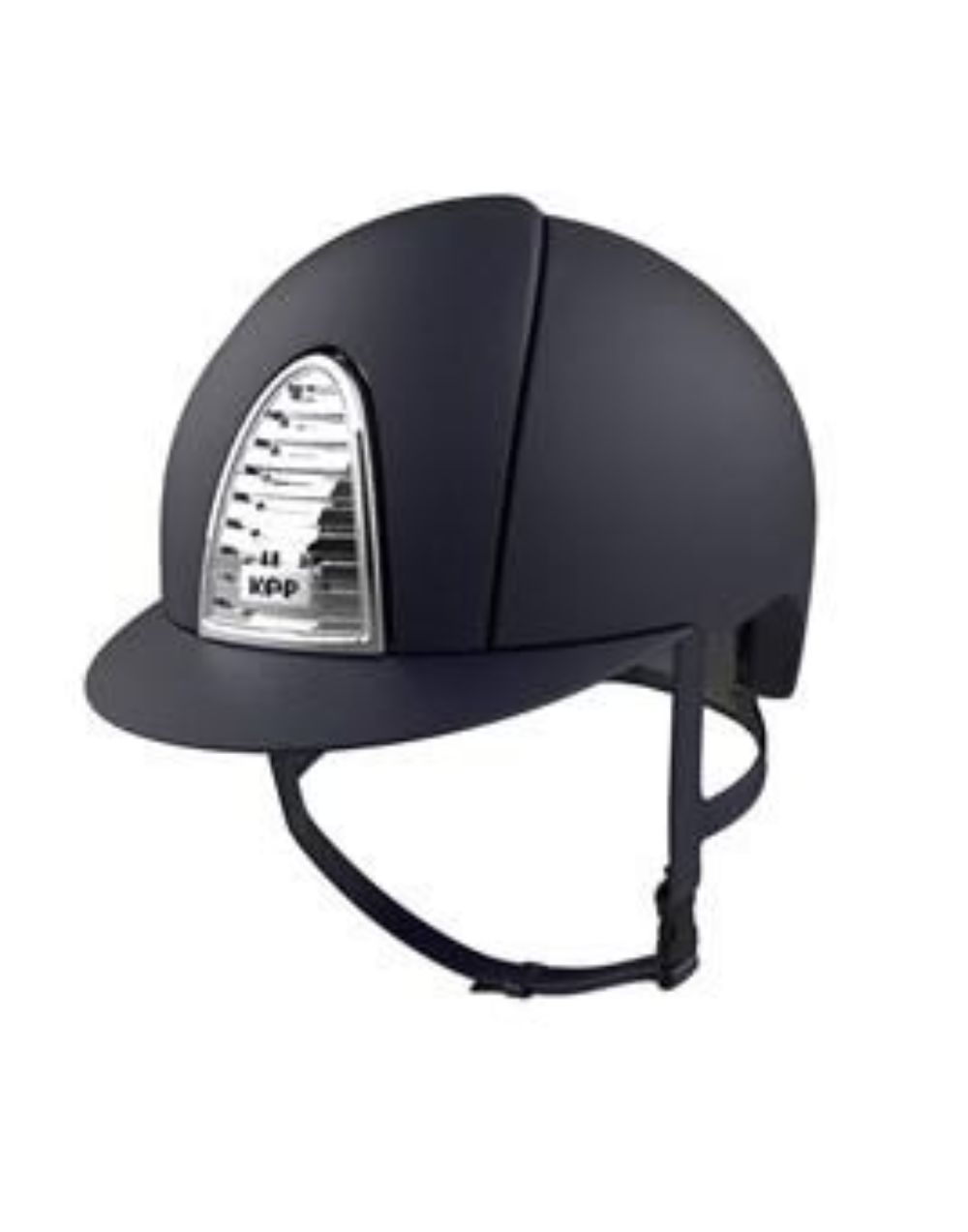 KEP Cromo 2 Mica Blue Grid Chrome equestrian riding helmet with adjustable fit and ventilation