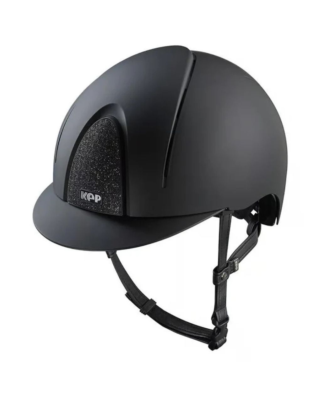 KEP Smart Nova Textile Black Star large equestrian riding helmet with adjustable fit and ventilation