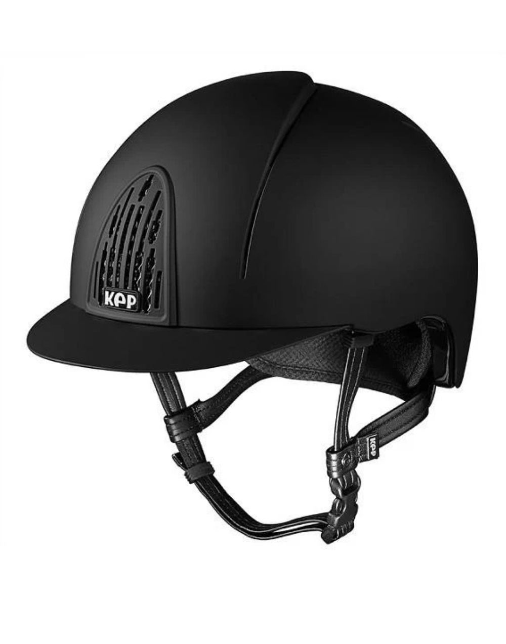 KEP Smart Black medium equestrian riding helmet with adjustable fit