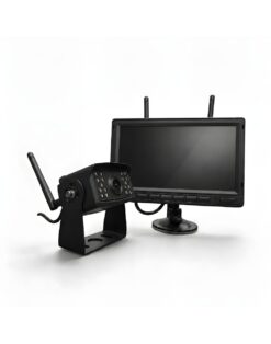 AutoVision Wireless HD Camera System with wide-angle night vision camera and monitor, plug-and-play setup for horse boxes, trailers and caravans