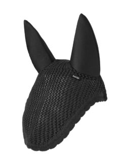 Horze Silent Ear Net crochet with neoprene ear pieces and scalloped edge