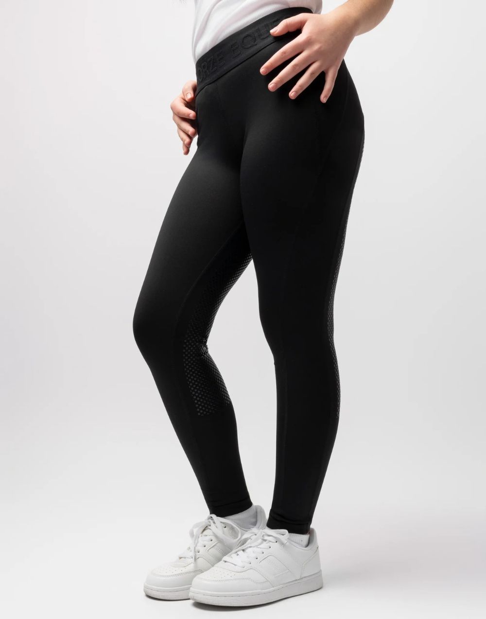 Horze Madison Kids Silicone Full Seat Riding Tights breathable with wide waistband